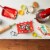 M&M'S Peanut Butter Milk Chocolate Summer Candy Sharing Size Bag Perspective: right