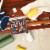 M&M'S Milk Chocolate Summer Candy Family Size Bag Perspective: right