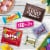 Skittles M&M'S Snickers Starburst & Milky Way Easter Candy Variety Pack Bulk Bag Perspective: right