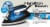 Hamilton Beach Flip Handle Iron and Steamer - Black/Blue/Gray Perspective: right