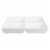 Dash of That™ Broadway Divided Square Serving Dish - White Perspective: right