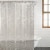 Everyday Living Langley Floral Shower Curtain - White Perspective: right