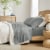 Modavari Home Fashions King Pillow Case - Light Gray Perspective: right