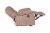 HD Designs Ashton Chenille Recliner - Taupe Perspective: right