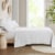 HD Designs T300 Bedding Sheets Full White Perspective: right