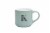 Holiday Home Green Monogram Mug - White Perspective: right