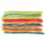 Sour Punch King Size Chewy Rainbow Candy Straws Perspective: right