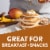 Krusteaz® Light and Crispy Cinnamon Churro Belgian Waffle Mix Perspective: right