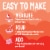 Jell-O Play Unicorn Slime Kit with 100% Edible Strawberry Gelatin Mix Perspective: right