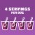 Jell-O Grape Gelatin Dessert Mix, Box Perspective: right