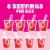 Jell-O Strawberry Gelatin Dessert Mix Perspective: right