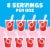Jell-O Zero Sugar Strawberry Flavor Gelatin Perspective: right