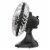 Vornado Silver Swan S Vintage Oscillating Fan - Matte Black Perspective: right
