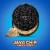 OREO Java Chip Creme Chocolate Sandwich Cookies Family Size Perspective: right