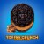 Oreo Toffee Crunch Creme With Sugar Crystals Chocolate Sandwich Cookies Perspective: right