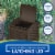 Suncast® Trashcan Hideaway Outdoor Garbage Waste Bin - Brown Perspective: right