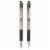 Zebra Pen F-301 Stainless Steel Retractable Ballpoint Pen, 0.7mm, Black Ink 2-Pack Perspective: right