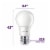Phillips 5.5-Watt (40-Watt) A19 LED - Daylight (5000k) Light Bulb Perspective: right