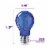 Philips 4-Watt (40-Watt) A19 LED Dimmable Blue Light Bulb Perspective: right