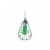 Philips 4-Watt (40-Watt) A19 LED Party Green Light Bulb Perspective: right