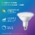 Philips 10-Watt (90-Watt) PAR38 LED White Dial Light Bulb Perspective: right