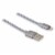 iLive Fabric Lightning Charging Cable - Gray Perspective: right