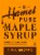 Hamel 100% Pure Maple Syrup Perspective: right
