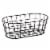 Tabletops Unlimited Gallery Oval Metal Basket - Black Perspective: right