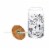 Tabletops Gallery 15.2 Oz Soda Can Glass Sipper - Clear/Dogs Perspective: right