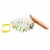 Tabletops Gallery Glass Food Storage with Wood Lid Perspective: right
