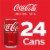 Coca-Cola Classic Soda Cans Perspective: right