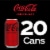 Coca-Cola® Zero Sugar Soda Cans Perspective: right
