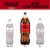 Coca-Cola® Zero Sugar Caffeine Free Soda Bottle Perspective: right