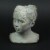 Weathered Cast Cement Young Girl Child Bust Indoor / Outdoor Head Plant Pot Planter Perspective: right