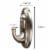 Command™ Traditional Large Brushed Nickel Hook Perspective: right