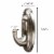 Command™ Traditional Large Brushed Nickel Hook Perspective: right