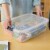 Rubbermaid Cleverstore 16 Quart Plastic Storage Tote Container with Lid (6 Pack) Perspective: right