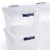 Rubbermaid® Cleverstore Plastic Storage Tote Containers with Lid Perspective: right