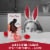 Fannie May Solid Milk Chocolate Bunny Easter Basket Stuffer Perspective: right
