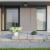 Wolfe 2-Light Outdoor Indoor Flush Mount Ceiling Light, Dark Bronze, Clear Seeded Glass Shade Perspective: right
