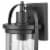Xavier 1-Light Outdoor Indoor Wall Sconce, Matte Black, Seeded Glass Shade Perspective: right