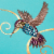 Papyrus (S28) Hummingbird Blank Card Perspective: right