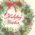 Papyrus Christmas Wreath and Holiday Wishes Boxed Christmas Cards Perspective: right