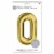 American Greetings Large Gold Foil Number '0' Balloon Perspective: right