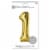American Greetings Large Gold Foil Number '1' Balloon Perspective: right