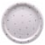 American Greetings Paper Plates Gold Stars on White Perspective: right