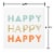 American Greetings Beverage Napkins Happy Happy Happy Perspective: right