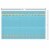 American Greetings Plastic Table Cover - Blue With Colorful "Yum" Perspective: right