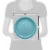 American Greetings Paper Plates- Polka Dots on Blue Perspective: right