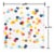 American Greetings Beverage Napkins Scattered Colorful Dots Perspective: right